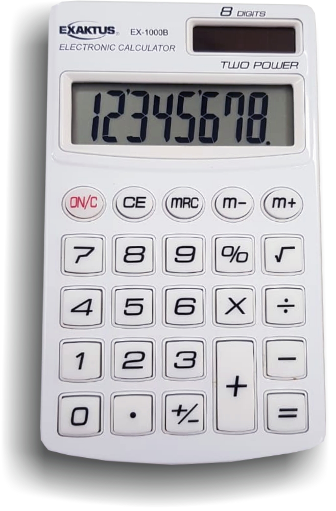 Calculadora Exaktus EX-1000B Blanco
