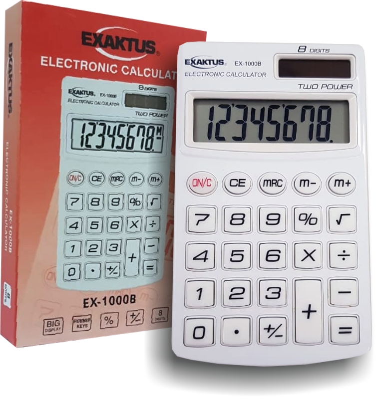 Calculadora Exaktus EX-1000B Blanco