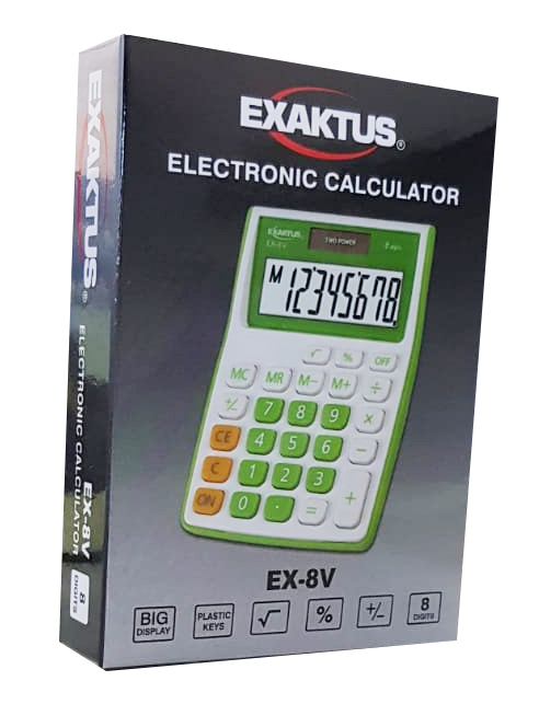 Calculadora Exaktus EX-8V Verde
