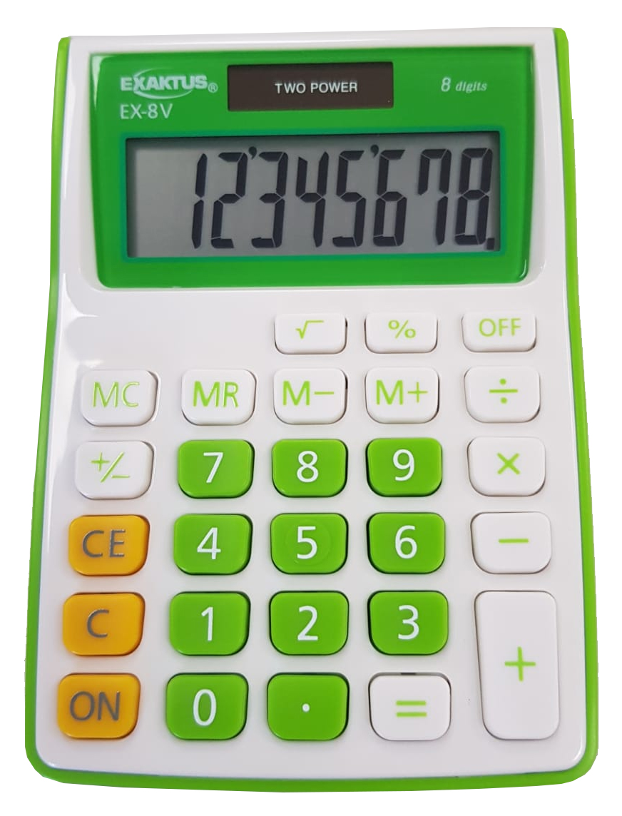 Calculadora Exaktus EX-8V Verde