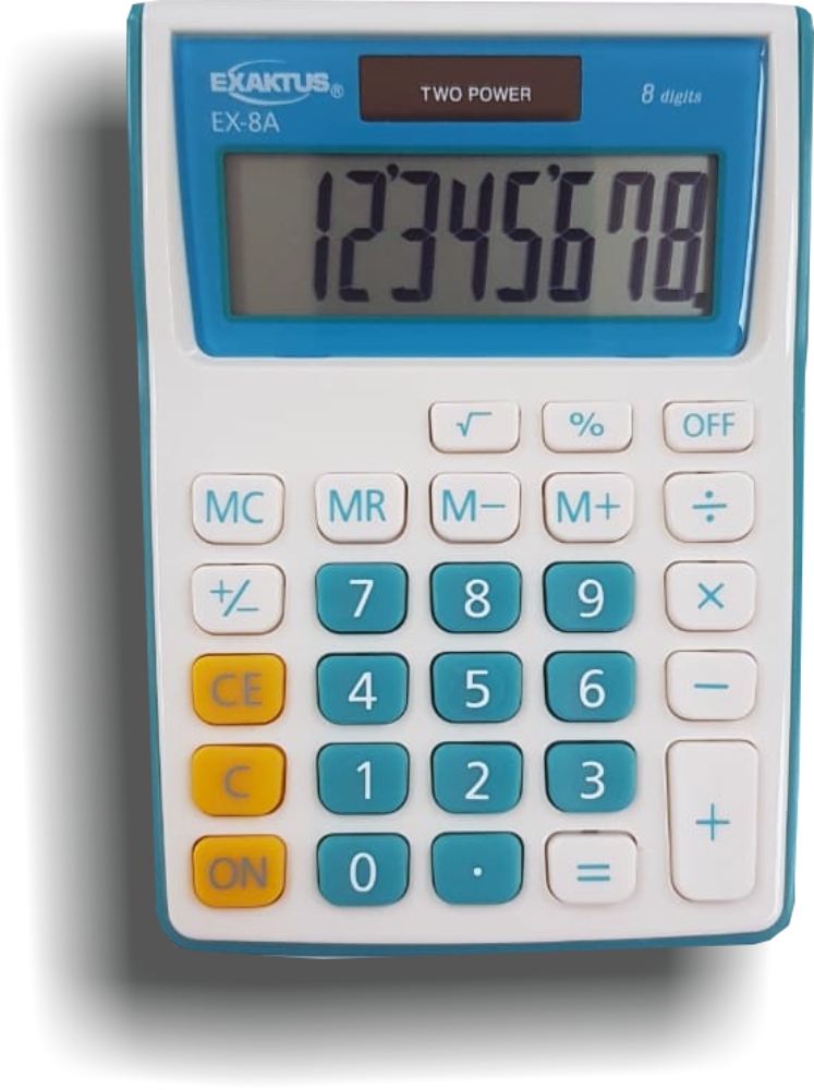 Calculadora Exaktus EX-8A Azul