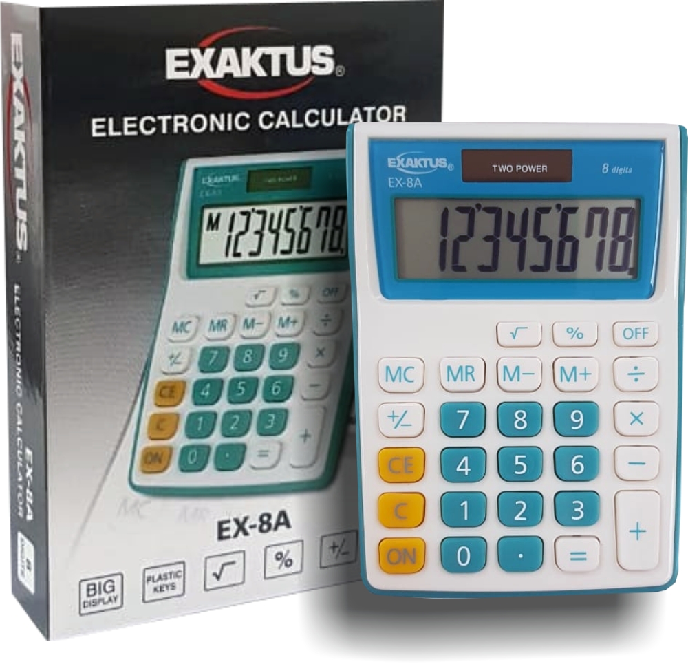 Calculadora Exaktus EX-8A Azul