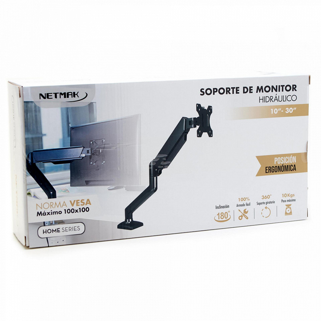 Soporte para Monitor Hidraulico Netmak (NM-ST21) 20" a 30"