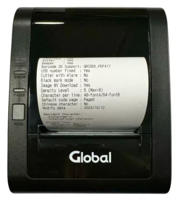 Impresora Termica Global POS 80mm USB 2.0 + RJ11 - 203dpi-100mm/s (TP-POS80-USB)