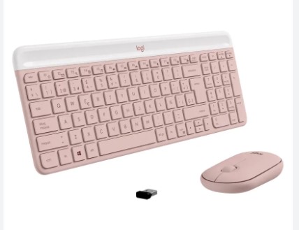 Teclado + Mouse Inalambrico Logitech MK470 Rosa (920-011312)