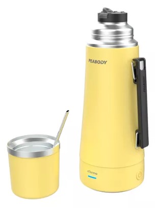 Termo Electrico Peabody 1LT 700W inc Mate/Bombilla (PE-ET1002A) Amarillo