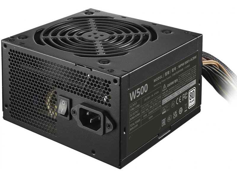 Fuente Cooler Master ELITE NEX W500 230V 80 Plus White A/WO Cable (MPW-5001-ACBW)
