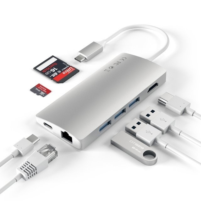 Hub USB-C Multi Puertos Satechi (ST-TCMAS)