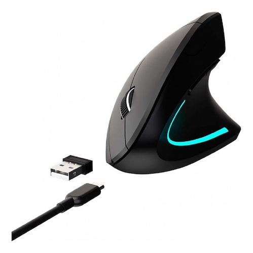 Mouse Vertical Inalambrico Recargable Netmak (NM-ERGO)