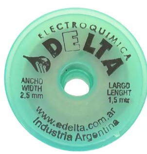 Malla Desoldado 2.5mmX1.5mm  d/Cobre Delta (MALLA)