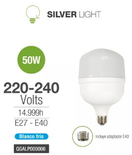 Lampara Led 50w/285w 6500K Fria Silver Light (QGALP000006)