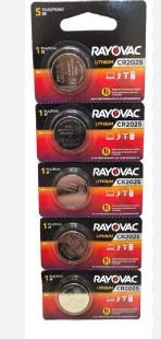 Pila Rayovac CR-2025 Blister X5 (CR2025-5CB 3V)