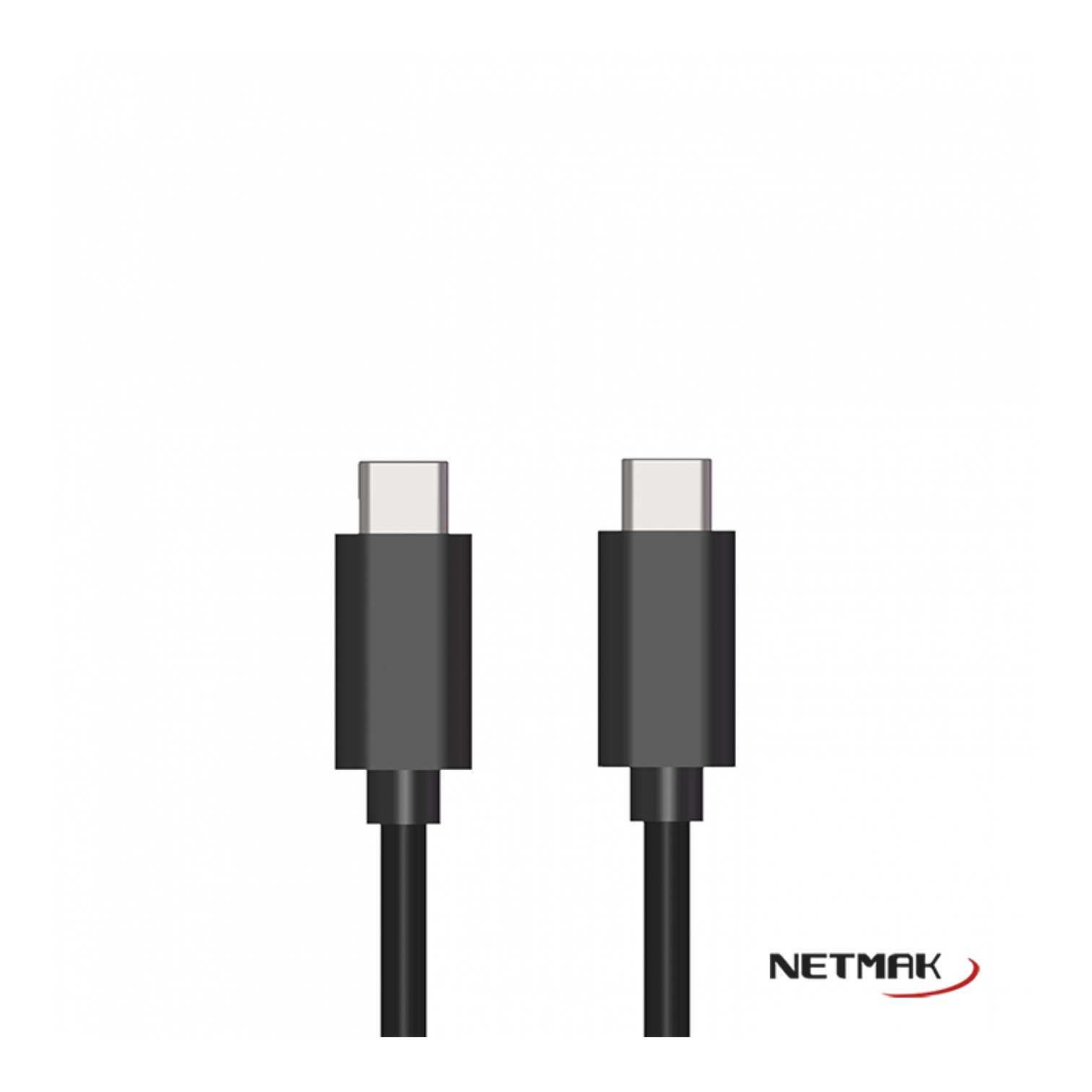 Cable USB-C a USB-C 3A M/M 1M Netmak (NM-C57)
