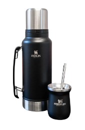 Termo STANLEY simil Mate System + Mate 1.2ltr Color Negro