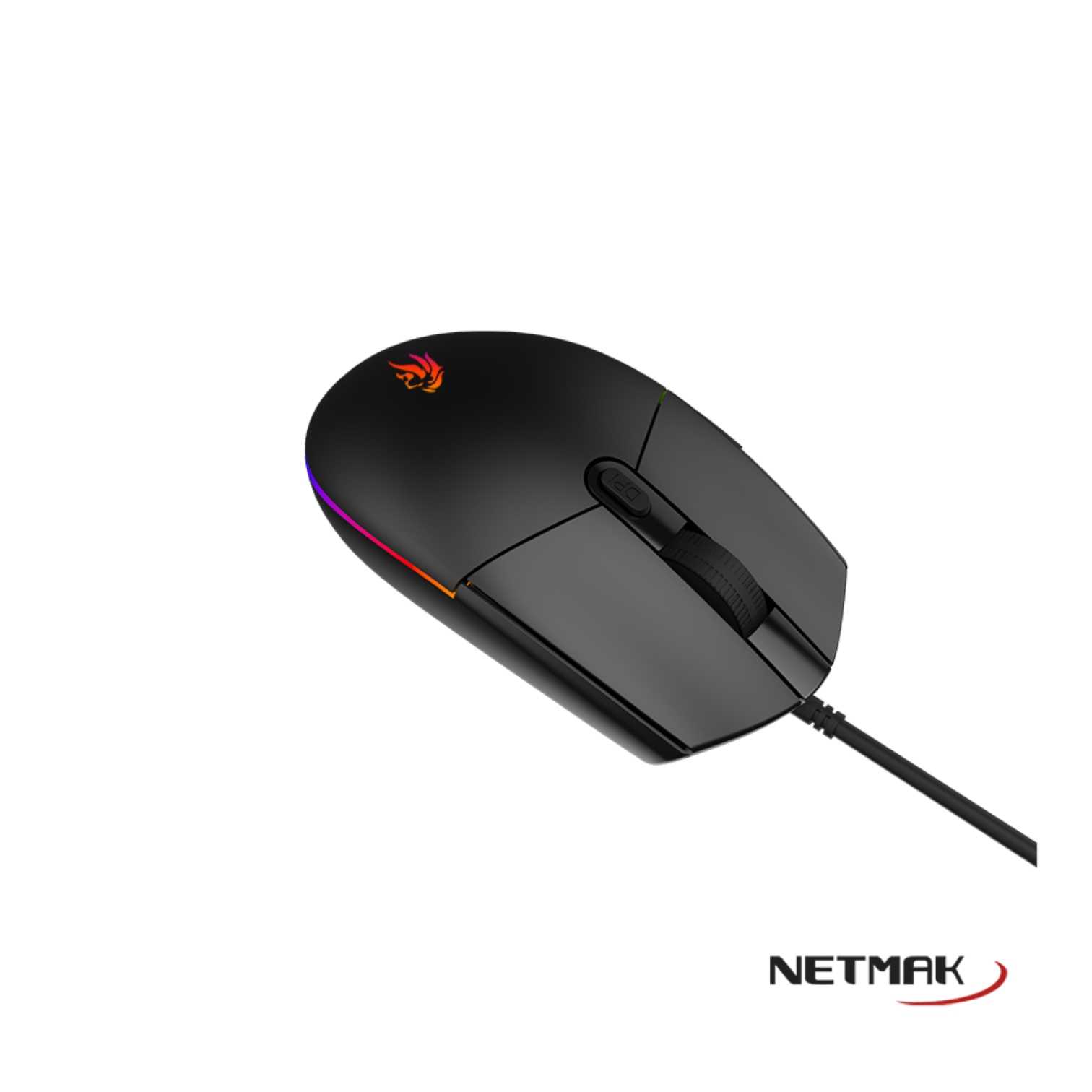 Mouse USB Gamer Netmak Expert Negro (NM-EXPERT)