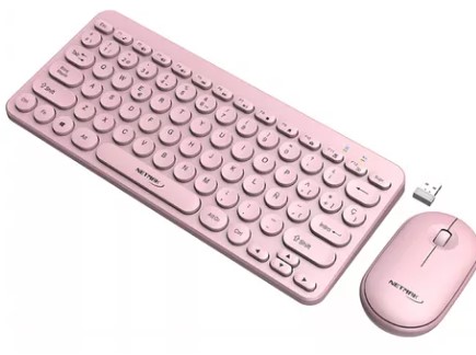 Teclado + Mouse Inalambrico Netmak Rosa (NM-KB850-P)