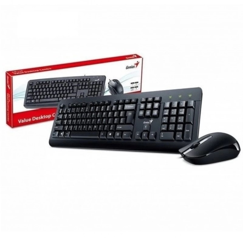 Teclado + Mouse USB Genius KM-170 Negro