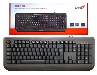 Teclado USB Genius KB-118 II Negro