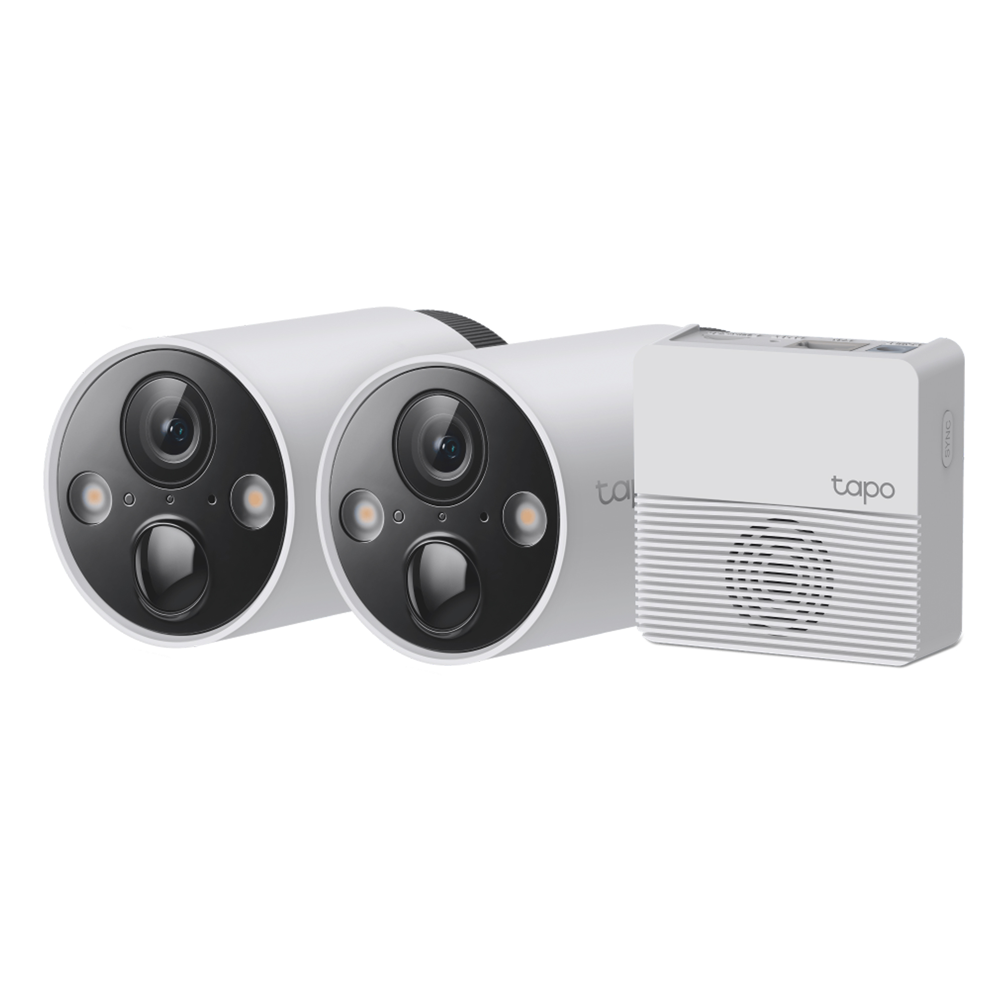 2 Camara IP a Bateria Full 2K QHD Color Exterior Dia/Noche+HUB TP-Link Tapo C420S2