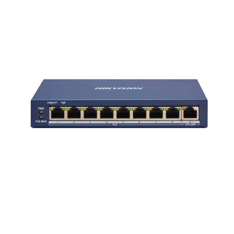 Switch PoE 9 Puertos Hikvision (DS-3E1309P-EI/M)