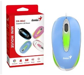 Mouse Genius Usb DX-mini with Flashing Led (31010025402) Celeste