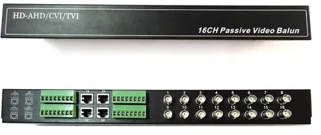 Bulenera de 16 Canales Metalico AHD HDCVI HDTVI HD 16CH. cable UTP CAT 5/5E/6