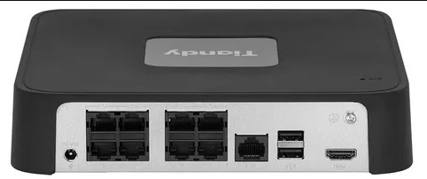 NVR 8 Canales POE Tiandy (TC-R3108) I/B/P8/C/Ar/L/S/V2.0