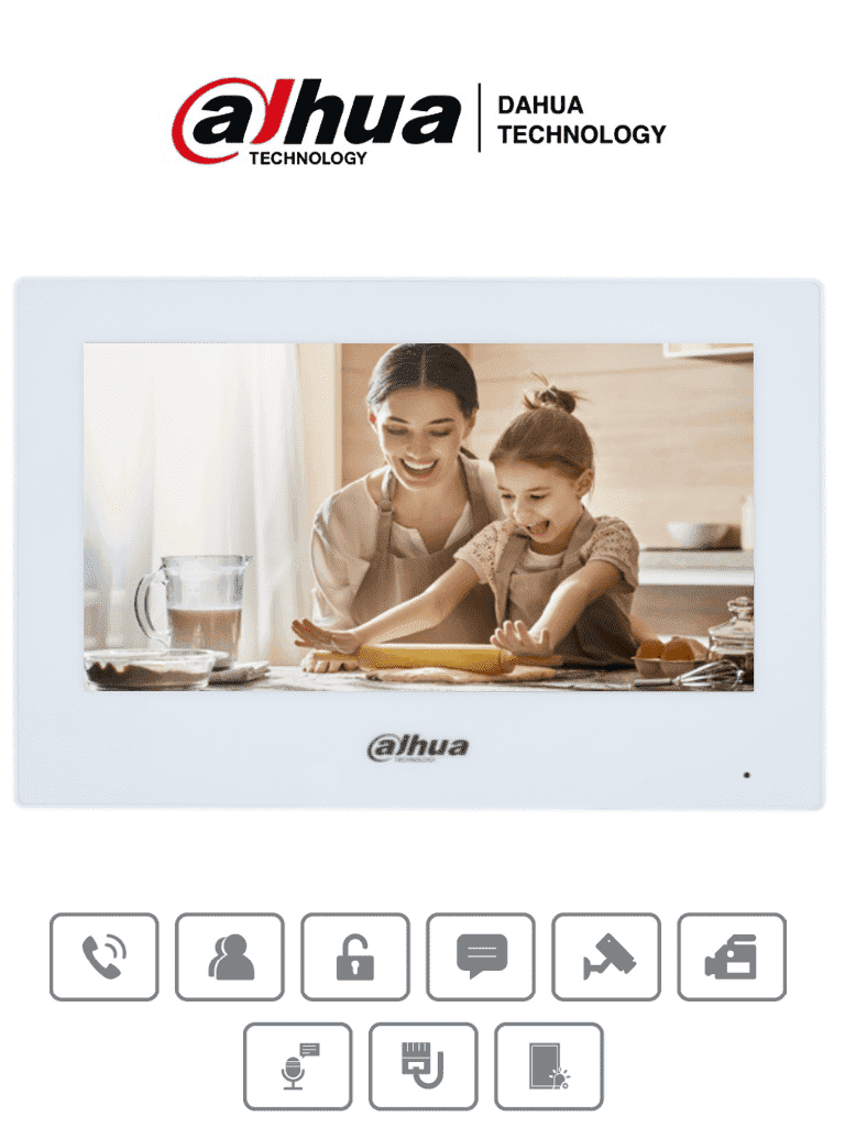 Monitor IP de Interior Dahua 7" (DHI-VTH2621GW-P)