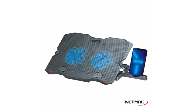 Base para Notebook Doble Cooler Gamer Netmak (NM-N134)