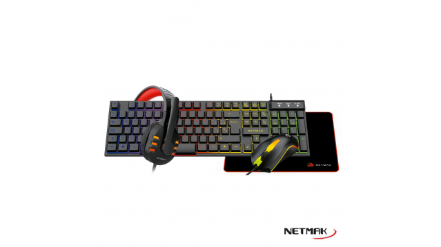 Combo Gamer 4 en 1 Netmak (NM-GC479)