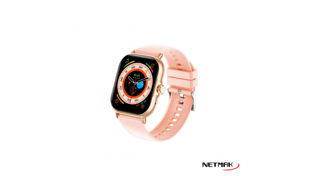 Smartwatch Bluetooth 2" 5.3 Netmak (NM-ACTION-P) Rosa