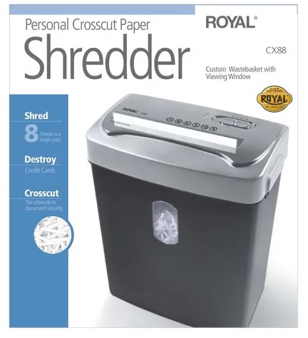 Destructora Trituradora de Papel Royal (CX88)