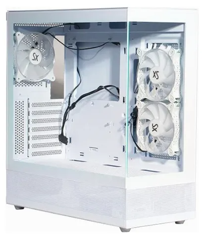 Gabinete Gamer Solarmax CM-W930-SF Blanco Sin Fuente (IC04 202851 M)
