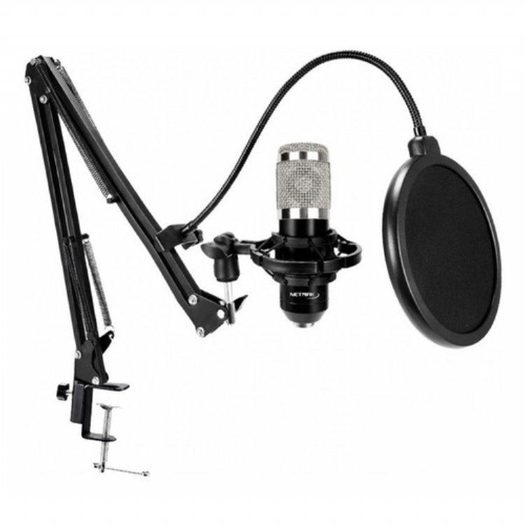 Set Streaming Microfono + Brazo Articulado Netmak (NM-MS790)
