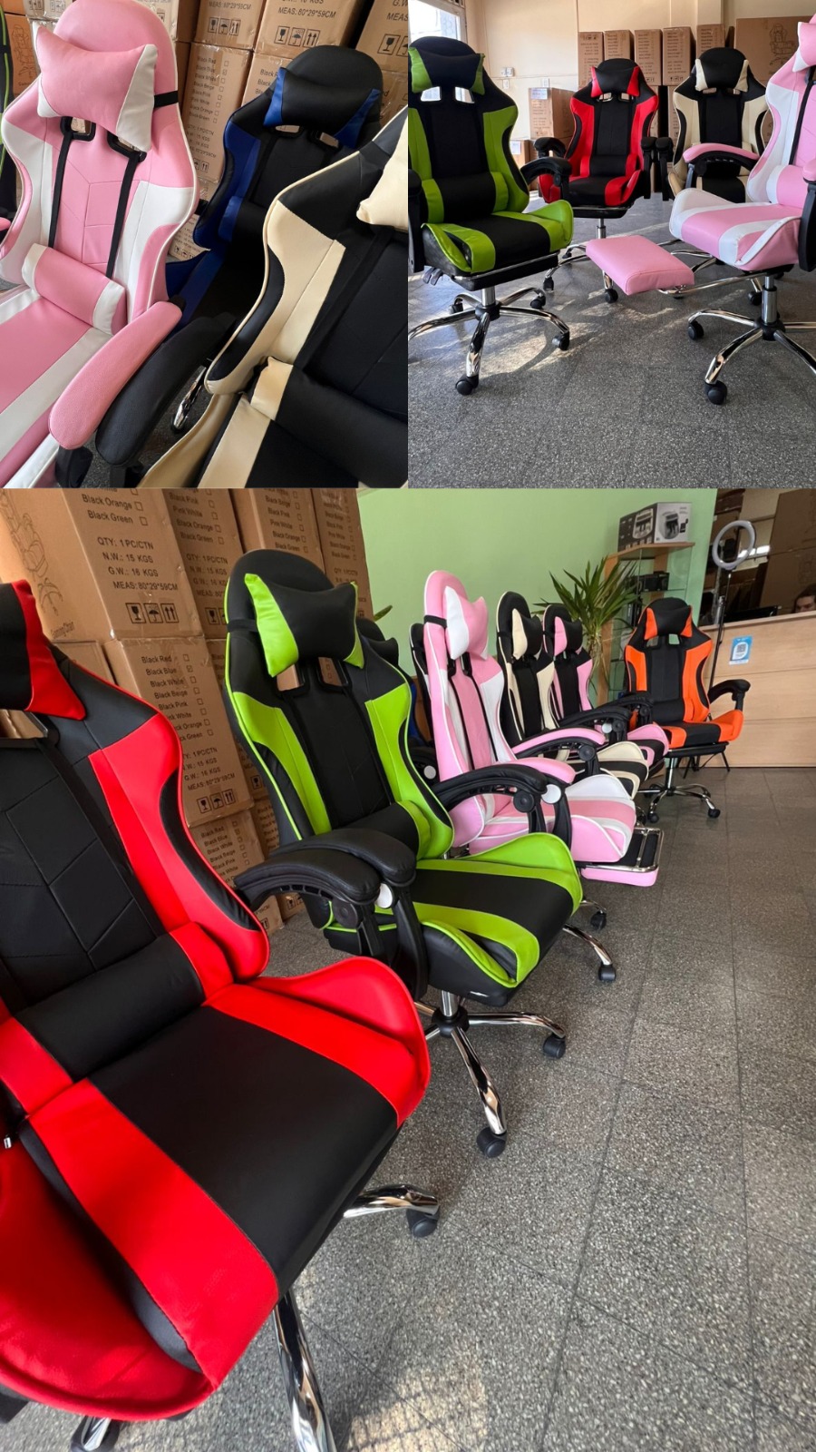 Silla Gamer Reforzada Con Apoya Pie Black/Orange 15% OFF