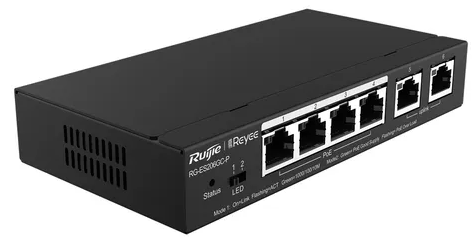 Switch 6 port Ruijie Reyee (RG-ES206GC-P) con Fuente