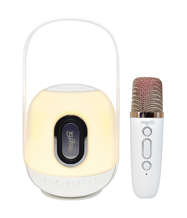 Parlante Bluetooth con Microfono y Lampara RGB Nisuta (NSPA36LK)