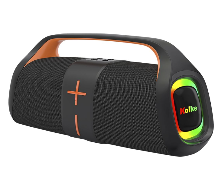 Parlante Kolke Inalambrico Boombox Luz RGB Negro (KPM-688) 630611