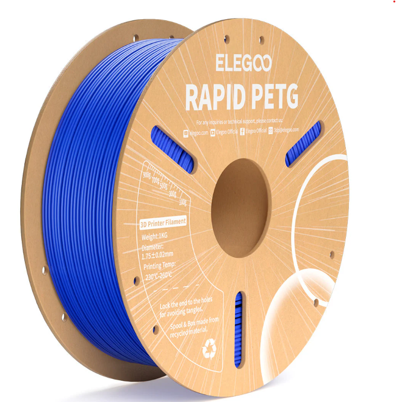 Filamento Elegoo PETG RAPIDA 1.75mm-1KG Azul (50.203.0219)
