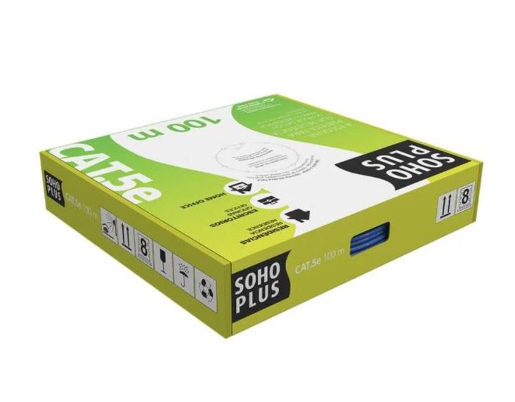 Cable UTP Furukawa SOHO PLUS Interior Cat5e X 100 Mts (23200124) Blanco