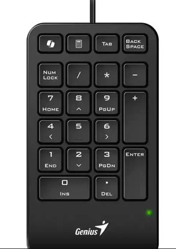 Teclado Numerico Genius Numpad 125 USB-C Black (31300019401)