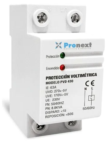 Protector de Tension Riel  Din Analogico Pronext (PVD 430)