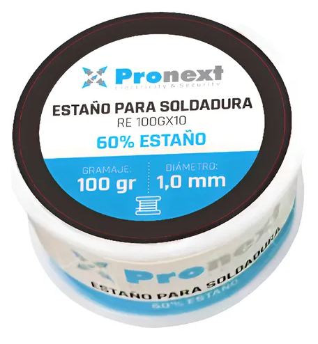 Rollo de Estaño de 100grs x 1.0mm Pronext (RE 100GX10)