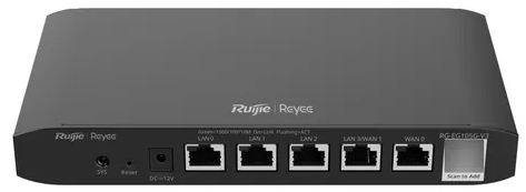 Router Administrable 5 Puertos Gigabit Cloud Ruijie (RG-EG105G V3)