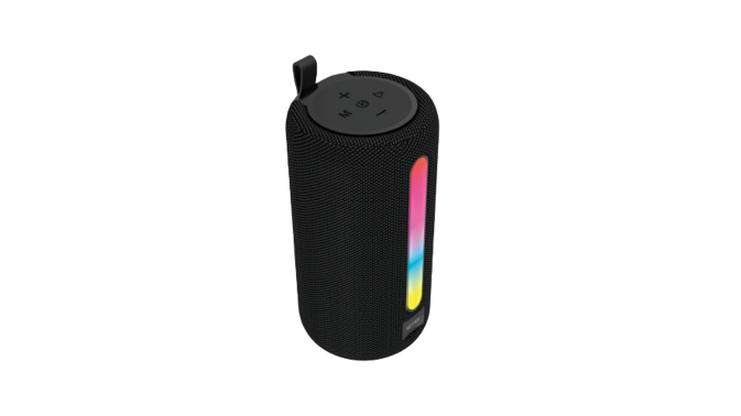 Parlante Bluetooth Muv Negro 5w con Luz Netmak (NM-MUV)