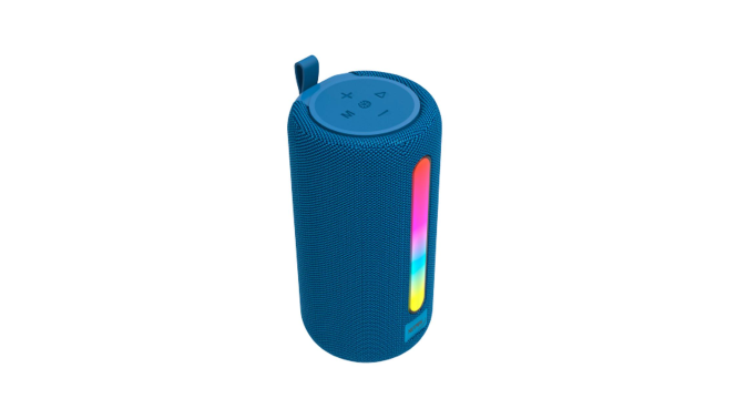 Parlante Bluetooth Muv Azul 5w con Luz Netmak (NM-MUV-B)