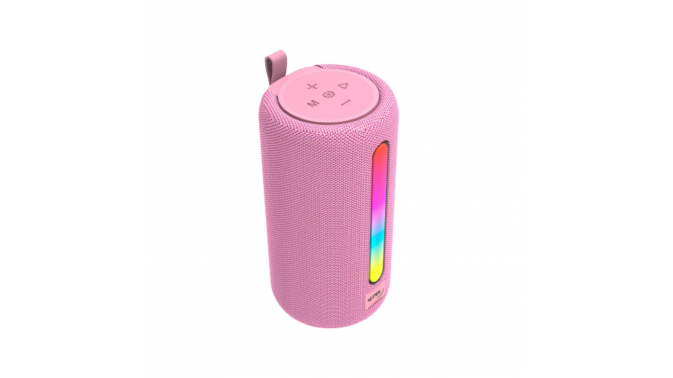 Parlante Bluetooth Muv Rosa 5w con Luz Netmak (NM-MUV-P)