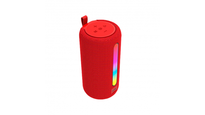 Parlante Bluetooth Muv Rojo 5w con Luz Netmak (NM-MUV-R)