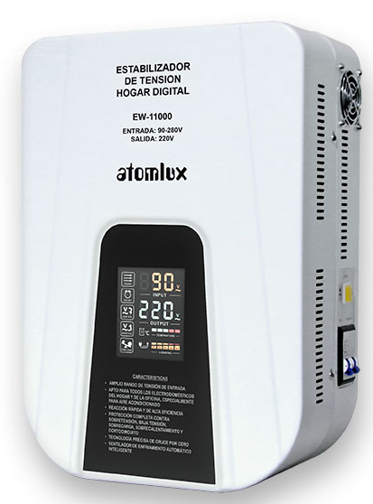 Estabilizador de Tension Digital Hogar Atomlux (EW-11000)