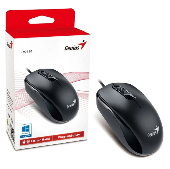Mouse Tipo-C Genius DX-110 Negro 31010028400